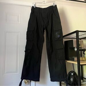 BRANDIT black cargo utility men’s straight leg corpcore‎ pants